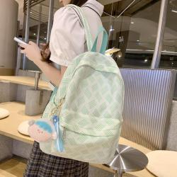 ZR439 Girls Waterproof New Fashion Backpack Nylon Custom Logo Schoolbag Travel Student Zipper Minimalist Schoolbag Laptop Bag