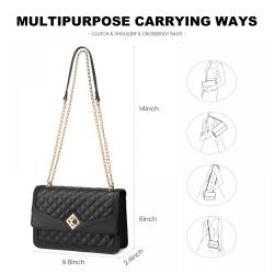 Hot Sales Christmas gift LOVEVOOK Women Hand Bags Pu Leather Crossbody Shoulder chain purses custom Logo Tote Handbags For Women