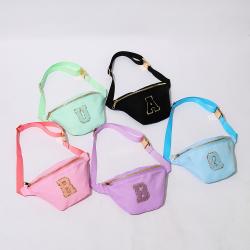 Children Teenager Sports Outdoor Waterproof Water Resist Adjustable Crossbody Belt Bag Kids Waist Bag Sling Bum Nylon Fanny Pack