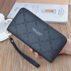 2022 Fashion women pu leather Vintage ladies clutch bag  women's phone case card holder multiple wallets