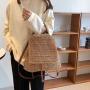 New Single Shoulder Double Shoulder Grass Woven Bag Fashion Woven Bag