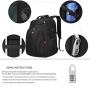 New Design 17-Inch Men's Business Travel Backpack Custom Waterproof Anti-Theft Mochila with USB Laptop and School Bag