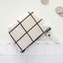 Customized zipper cotton and linen coin purse simple and fashionable keychain coin purse for kids student