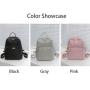 ZWY032 Women Fashion Mini Solid Color Backpack Oxford Waterproof Simple Lightweight Shoulder Bag Outdoor Travel Daily Backpack