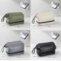 ZX095 PU Double-layer Cosmetic Bags Travel Cosmetic Bag Organizer Zipper Pouch Cosmetic Makeup Travel Makeup Bag Organizer