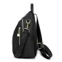ZX054 Unisex Black School Bags Waterproof College Trade Student Backpack Shoulder Knapsack Laptop Travel Backpacks School Bags