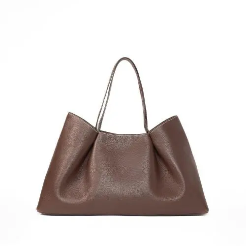 Luxury Custom Bag With Logo Vegan Leather Ladies Handbag Large Size Tote Bag For Women
