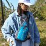 ZR852 Unisex Chest Bag Waterproof Shoulder Bag Sports Travel Crossbody Leisure Solid Color Outdoor High Quality Bag Print logo