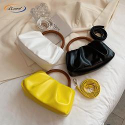 2022 Summer Newest Ladies Handbags Women Bag Softface Pleat Fashion Design Ladies Women Shoulder Crossbody Bags Pu Leather