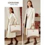 LOVEVOOK High quality 2pcs/set laptop handbag for Women Waterproof Large stylish Canvas PU Leather Work Tote fashion laptop bag