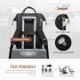 LOVEVOOK 17in luxury design backpack custom logo women's waterproof casual laptop backpacks school new PU vegan leather backpack