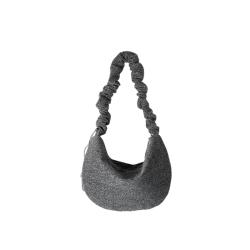 Popular Nylon Material Handbag Ladies One Shoulder Crossbody Underarm Shoulder Bag With Zipper Closure