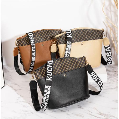 New Design Print bucket bag crossbody bag for women 2024 ladies pu leather factory wholesale large capacity ladies shoulder bag