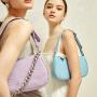 New Arrival Crocodile Embossed Fashion Womens Underarm Bags Quality Metal Chain Luxury Vegan Fashion Ladies Shoulder Bags