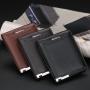 OEM026 Men Wallets Fashion Short Design Card Holder Men Leather Purse Solid Coin Pocket Wallet Bank ID Credit Card Case