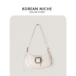 Fashion Retro PU Leather Women Handbag Luxury Denim Blue Designer Hand Bag Wool Joining Leather Shoulder Bag for Women