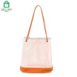 New Fashion Handled Canvas Tote Bucket Drawstring Handbag Messenger Shoulder Sling Bag Women