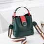 Hot Sale Custom Logo Bolsos De Mujer Crossbody Bag Bucket Bags Contrast Color Hand Bags For Women
