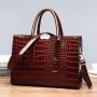 CCF111 Luxury Vintage Ladies Crocodile Pattern Shoulder Bags PU leather 3pc In One Ladies Handbag Set Messenger Bags For Women