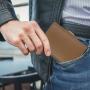 Men's aluminum alloy wallet coin folder metal card bag rfid blocking pop up card holder