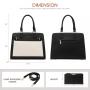 LOVEVOOK 2PCS Purses and Handbags for Women Ladies Luxury Designer Top Handle Tote Hand Bags Woman Work Business Satchel Bags
