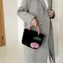 Cute Girl Cherry Plush Handbag 2023 New Autumn/Winter High Capacity Fur Bag Shoulder Crossbody Bag Wholesale Women Handbags