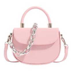 High Quality Famous Designer Brand Women's Sling Bags PU Crossbody Handbags Chain Decoration Autumn Season Polyester Candy