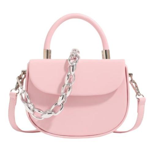 High Quality Famous Designer Brand Women's Sling Bags PU Crossbody Handbags Chain Decoration Autumn Season Polyester Candy