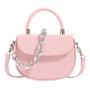 High Quality Famous Designer Brand Women's Sling Bags PU Crossbody Handbags Chain Decoration Autumn Season Polyester Candy