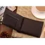 Leather Key Chain Wallet Gift Set for Men Custom Vegan PU Leather RFID Blocking Bifold Wallet
