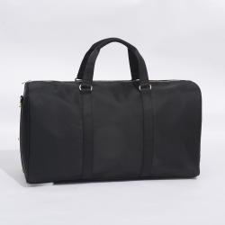 Stock No MOQ Black Nylon Holdall Sports Tote Gym Bag Shoulder Weekender Overnight Bag Large Capacity Duffle Bags for Men