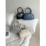 2024 Spring Korean Style Handbags High quality PU leather shoulder bag Beautiful plain simple bag for women