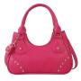 Women's bag red rivet handbag spring/summer 2024 new western-style and trendy texture single shoulder ladies bag