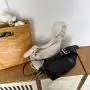 Fashion Cool Girl Black & White Soft Leather Bags Women Handbags Ladies Shoulder Sling Bag Women Handbag Wholesale