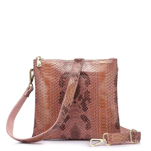 Lovevook Realer brand fashion women messenger bags female genuine leather handbag high quality serpentine print.