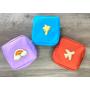 New Trends Best Bridesmaid Gift DIY Letter Patches Mini Nylon Cosmetic Makeup Bag Travel Toiletries Bag Nylon Pouch