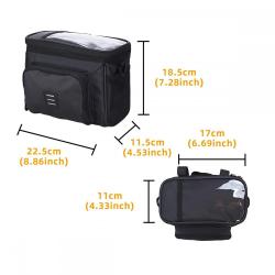 XL210 Wholesalers Front Handlebar Bag Fashion Large Capacity Road Bike Saddle Bags Anti Water Cycling Accessories Organiser