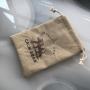 Small Drawstring Gift Hessian Bags Burlap Drawstring Packaging Bag