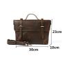 Custom  Men's classic briefcase  retro  Crazy Horse  leather men tote bag fashion Men business bag factory wholesale