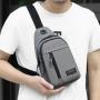 KBW590 Hot Selling Chest Bag Men New USB Shoulder Bag Sports Travel Crossbody Bag Leisure Solid Color Oxford Cloth Satchel