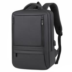 Custom Logo Women's Men's Large Capacity Travel Backpack Waterproof Oxford Laptop Bag with USB and Zipper and Polyester Lining
