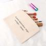 Custom Logo Printing Eco 8Oz Canvas Cosmetic Zipper Bag Travel Toiletry Cotton Canvas Makeup Pouch For Pencil