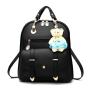 Fashion latest designers women bags black leather cute women's backpacks for girls