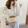 CCF661 New Fashion Summer Beach Rattan Straw Bag Handbag Lady Chain Single Shoulder Crossbody Bag Small Hand Bag