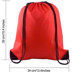 Gelory Durable Polyester Fabric Drawstring Backpack Bags Sport Gym Sack Cinch Bags Bulk for School Traveling and Storage