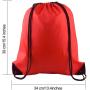 Gelory Durable Polyester Fabric Drawstring Backpack Bags Sport Gym Sack Cinch Bags Bulk for School Traveling and Storage