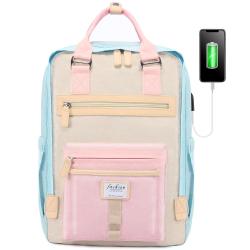 LOVEVOOK Big capacity Waterproof  multi-function travel Work Backpack Cute Computer Bookbags with USB Women Laptop Backpacks
