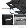 ZF082 Male Business Foldable Travel Bag Outdoor Waterproof Wearable Breathable Gym Bag Oxford Cloth Handheld Shoulder Suit Bag