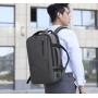 ZF062 Waterproof Oxford Cloth Shoulder Bag Male Expandable Large Capacity Business Travel Backpack 16 Inch Laptop Bag USB Port