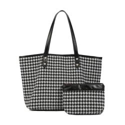Black Birds Pattern Tote Handbags for Women Shopping Purses Hand Bags with a Small Interior Bag 2024 Ladies High-capacity Simple